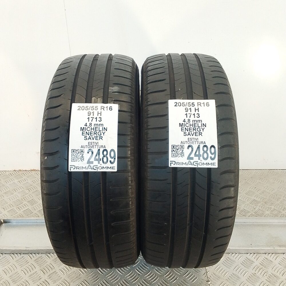 Gomme Usate 205 55 R16 91H Michelin Energy Saver Estive