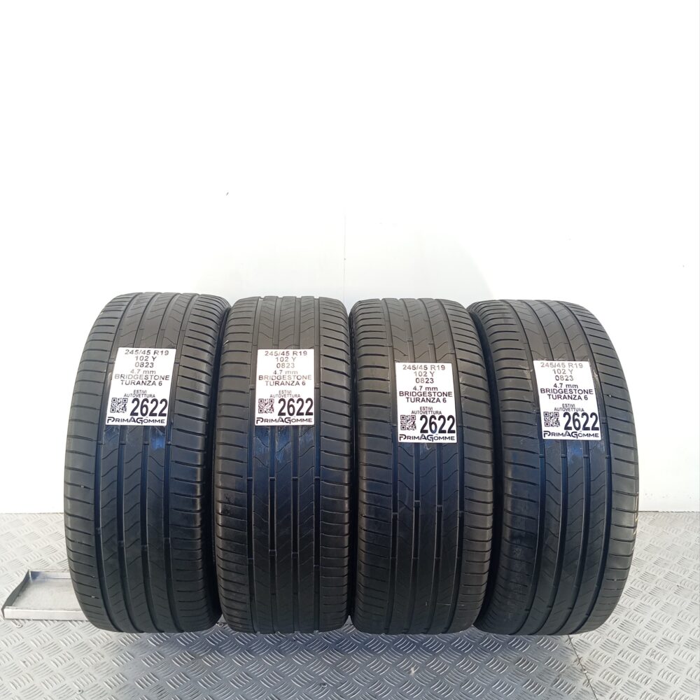 Gomme Usate 245 45 R19 102Y Bridgestone Turanza 6 Estive