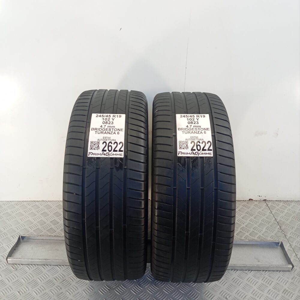 Gomme Usate 245 45 R19 102Y Bridgestone Turanza 6 Estive - immagine 5