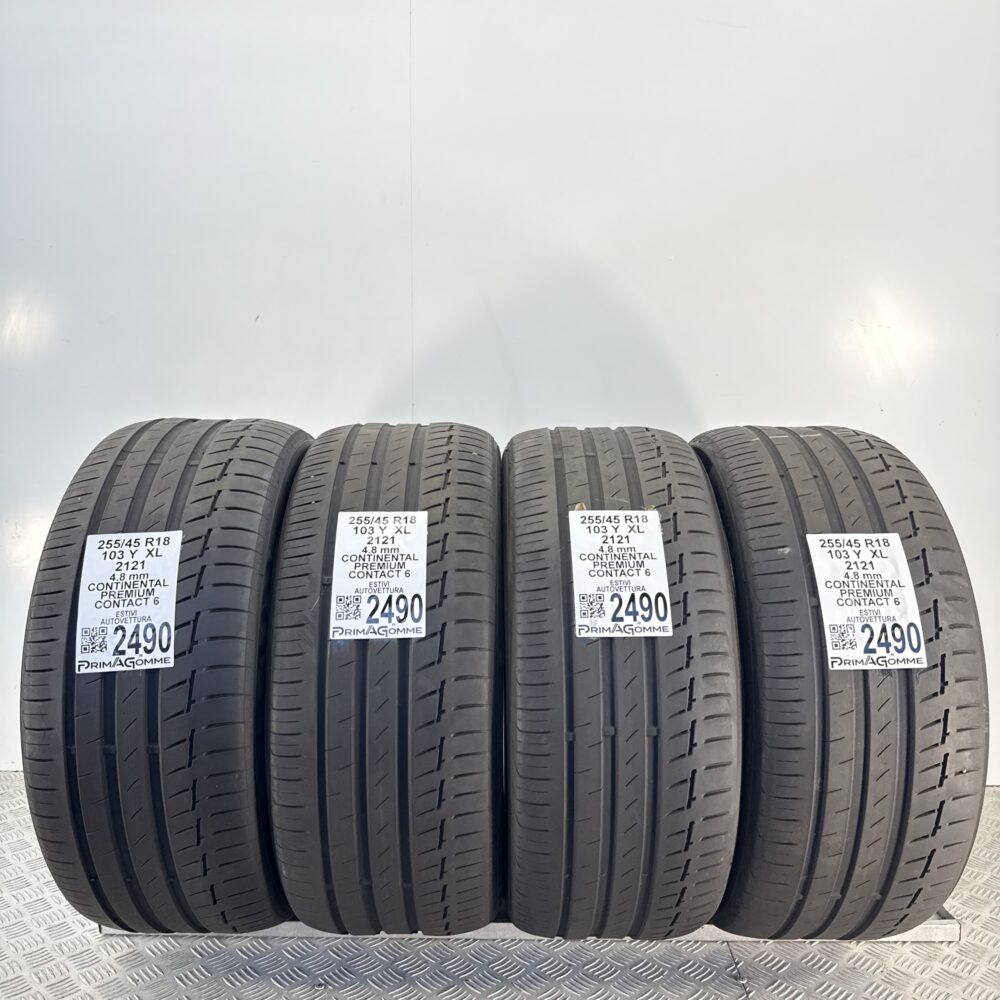Gomme Usate 255 45 R18 XL 103Y Continental Premium Contact 6 Estive