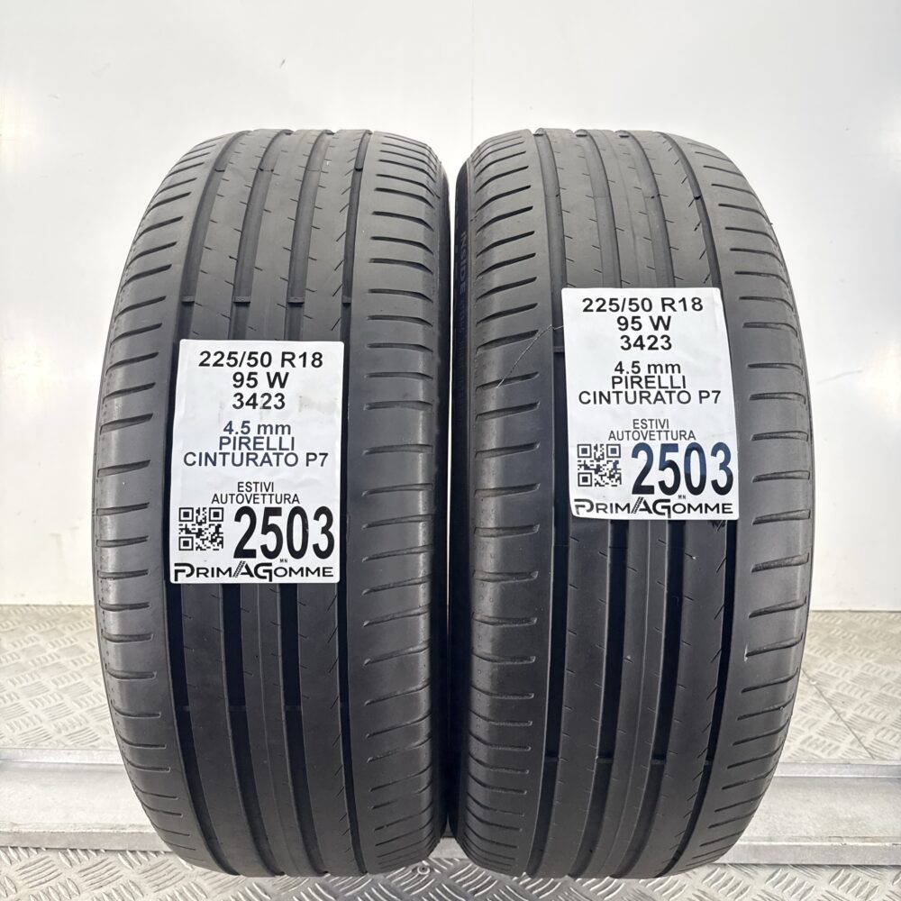 Gomme Usate 225 50 R18 95W Pirelli Cinturato P7 Estive