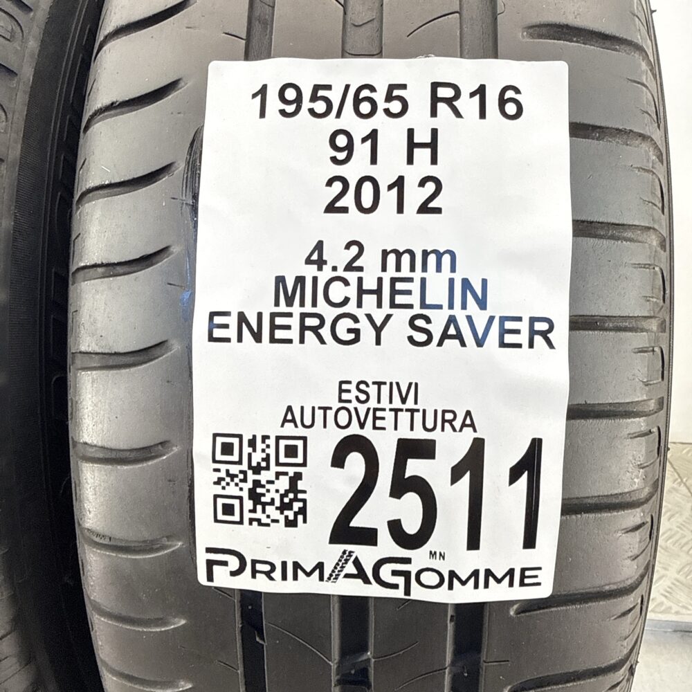 Gomme Usate 195 65 R16 91H Michelin Energy Saver Estive - immagine 3