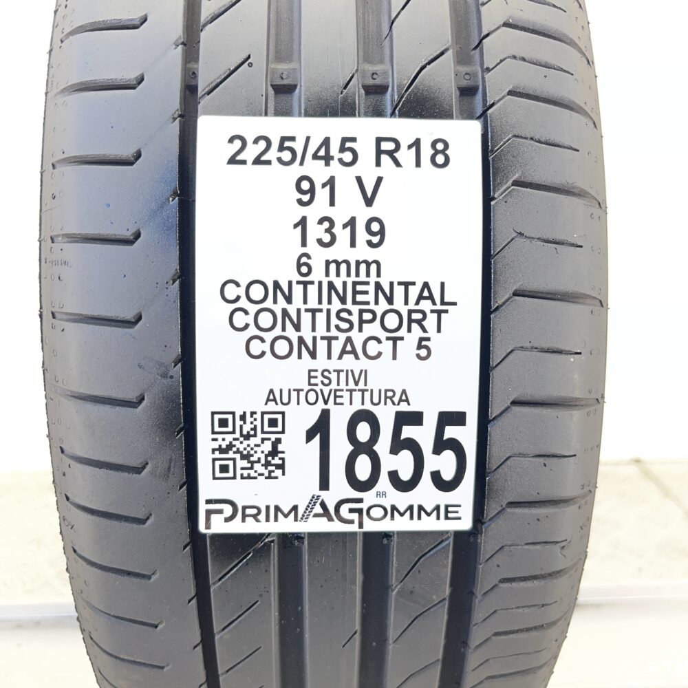 Pneumatico Usato 225 45 R18 91V CONTINENTAL ContiSportContact 5 86% Estivo - immagine 3