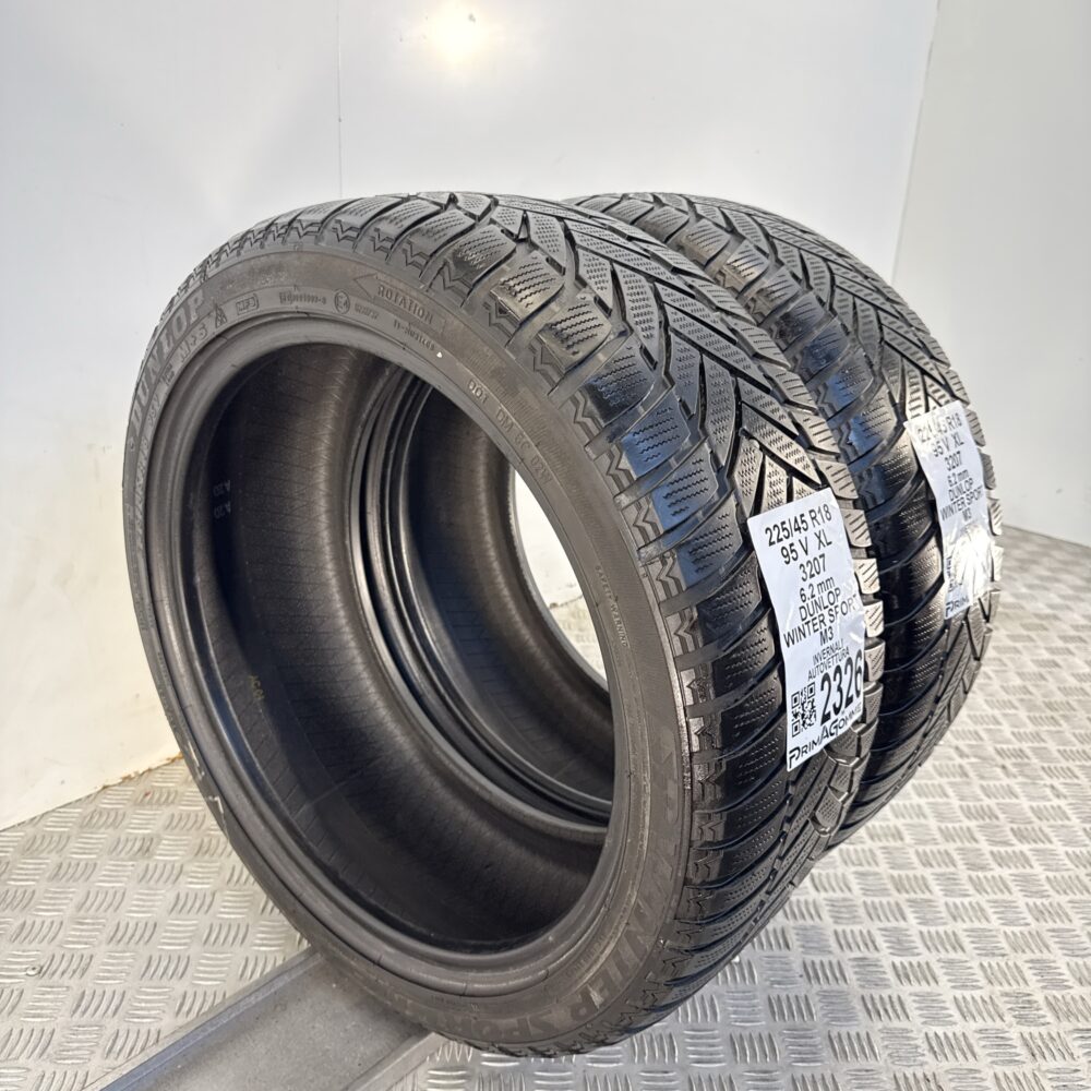 Gomme Usate 225 45 R18 XL 95V Dunlop Winter Sport M3 89% Invernali - immagine 9
