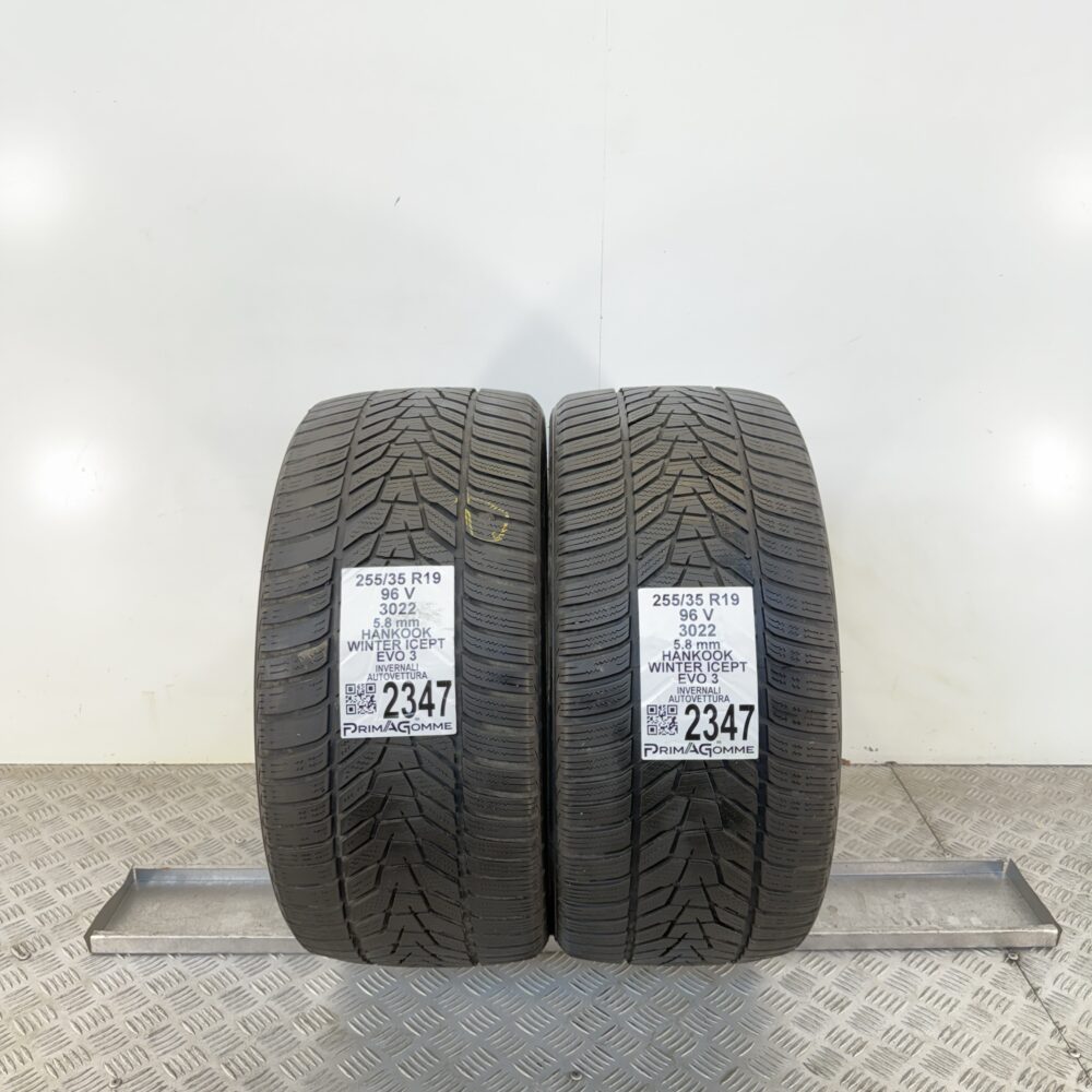 Gomme Usate 255 35 R19 96V Hankook Winter Icept Evo 3 73% Invernali