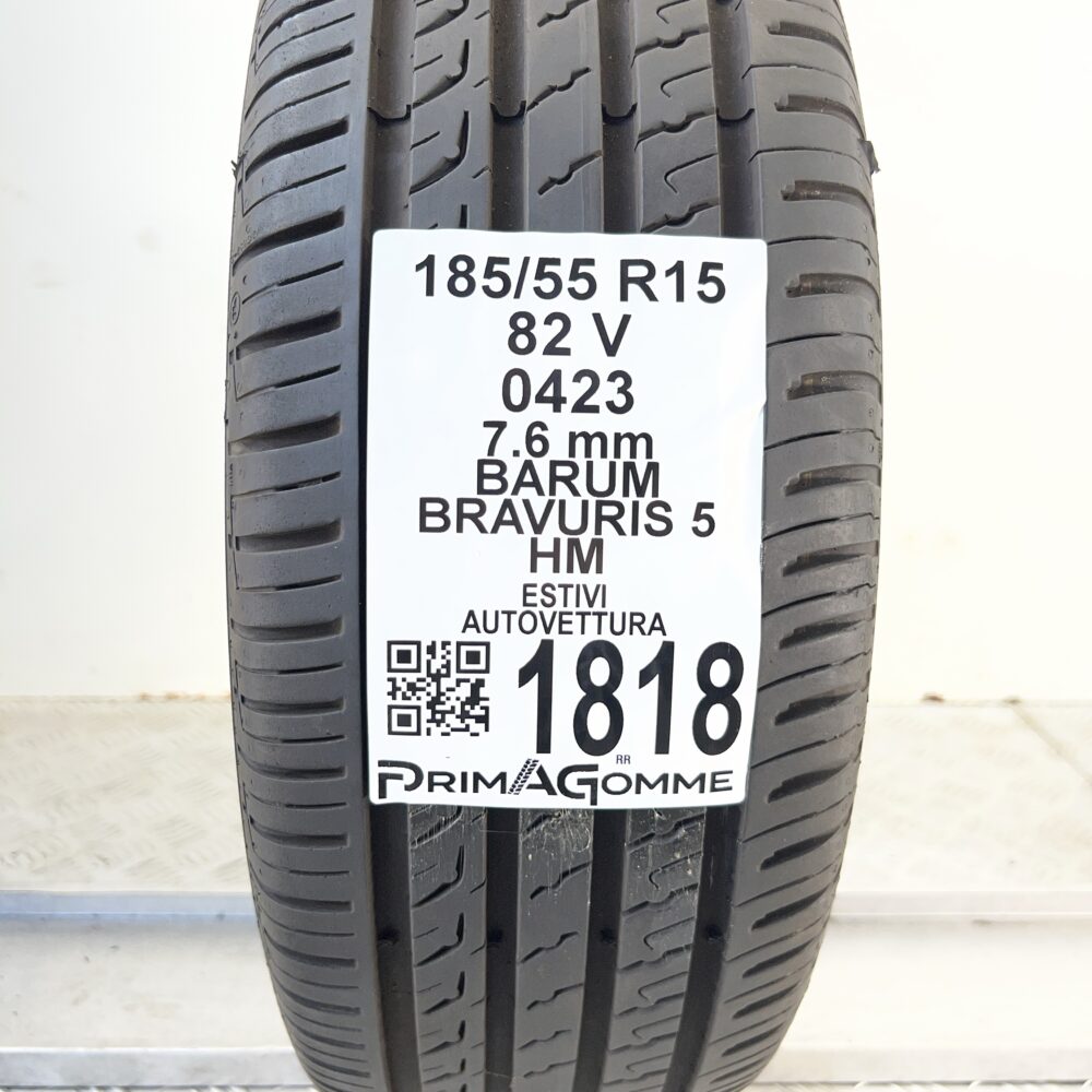 Pneumatico Usato 185 55 R15 82V BARUM Bravuris 5 HM 100% Estivo - immagine 3