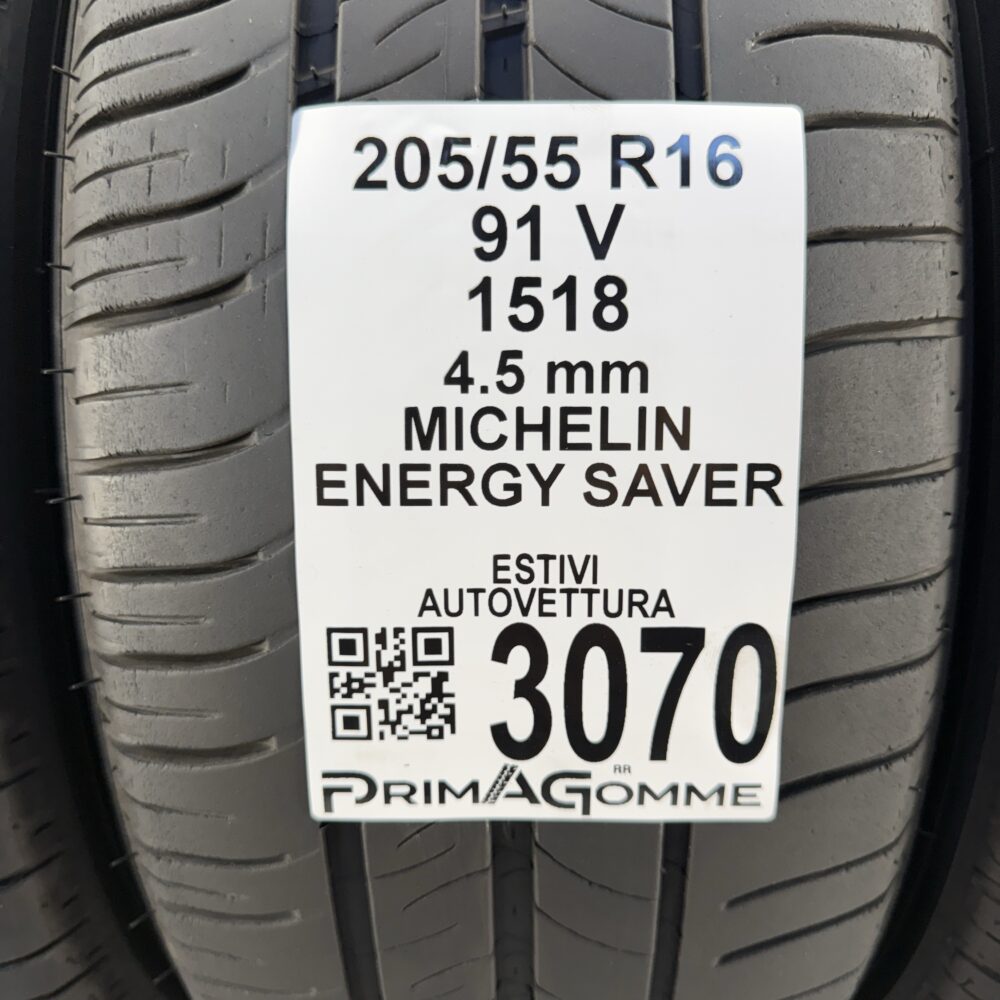 Gomme Usate 205 55 R16 91V Michelin Energy Saver Estive - immagine 3