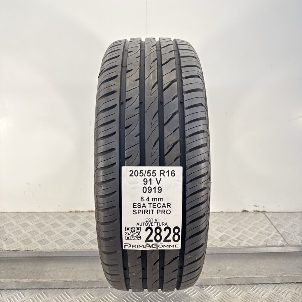 Gomma Usata 205 55 R16 91V Esa Tecar Spirit Pro 95% Estivo