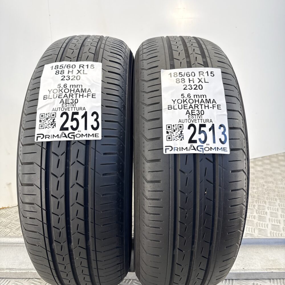 Gomme Usate 185 60 R15 XL 88H Yokohama Bluearth-FE AE30 80% Estive - immagine 12