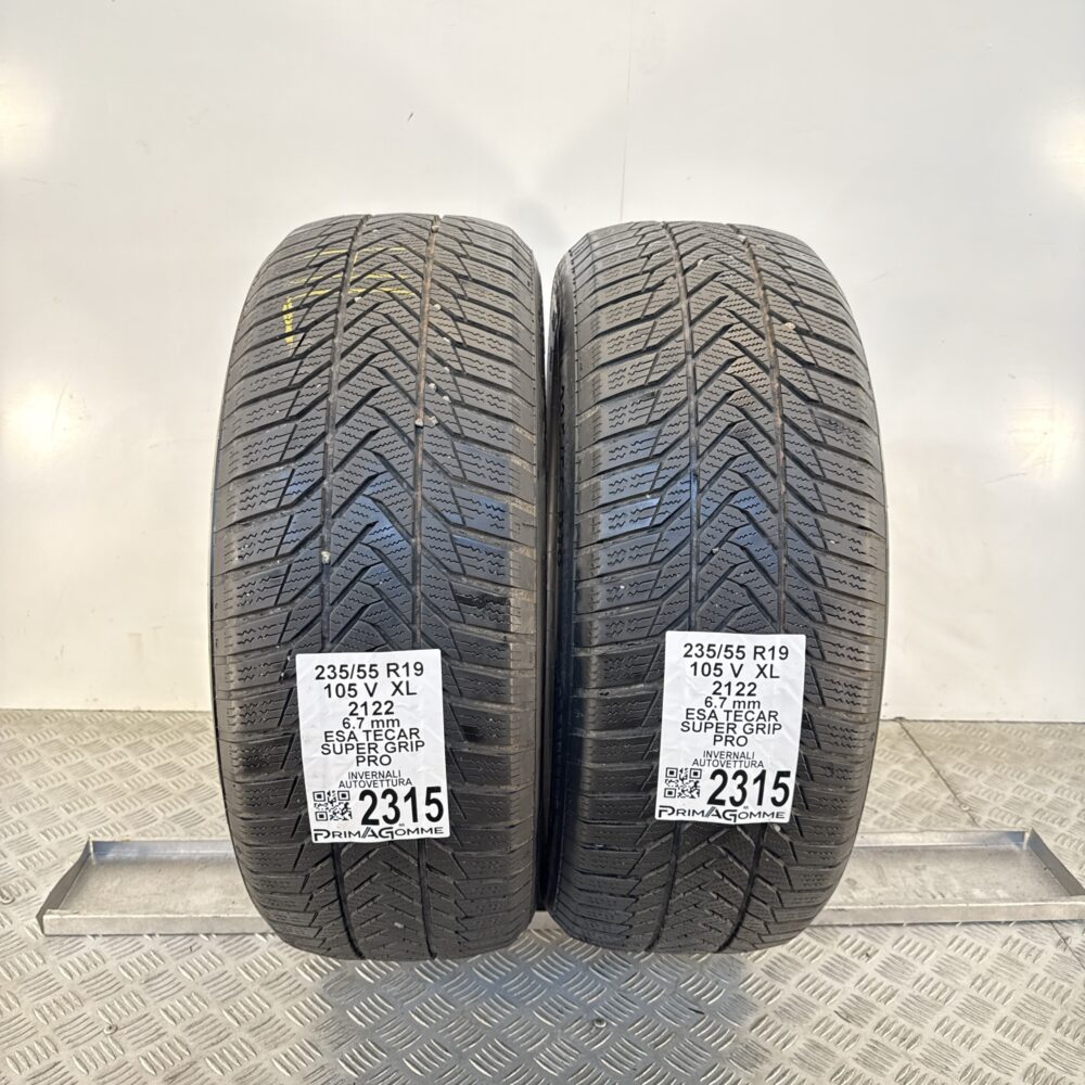 Gomme Usate 235 55 R19 XL 105V Esa Tecar Super Grip Pro 84% Invernali - immagine 8