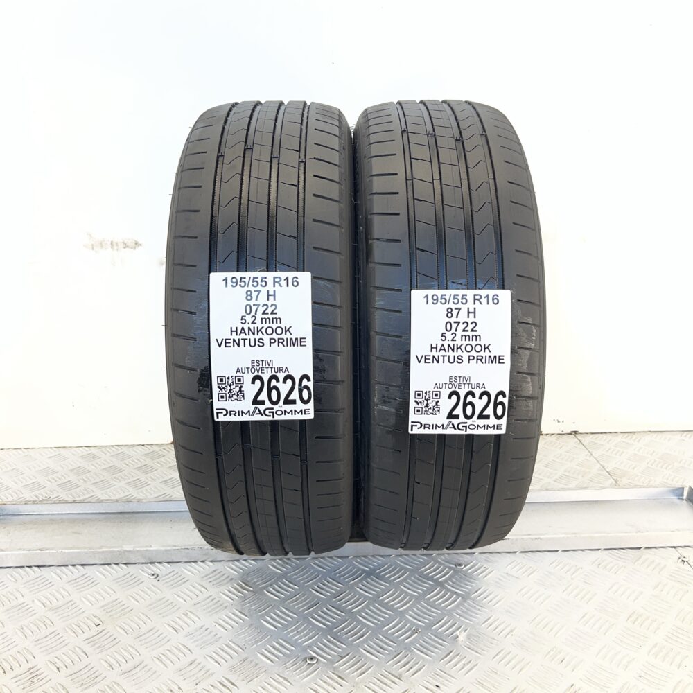 Gomme Usate 195 55 R16 87H Hankook Ventus Prime 74% Estive