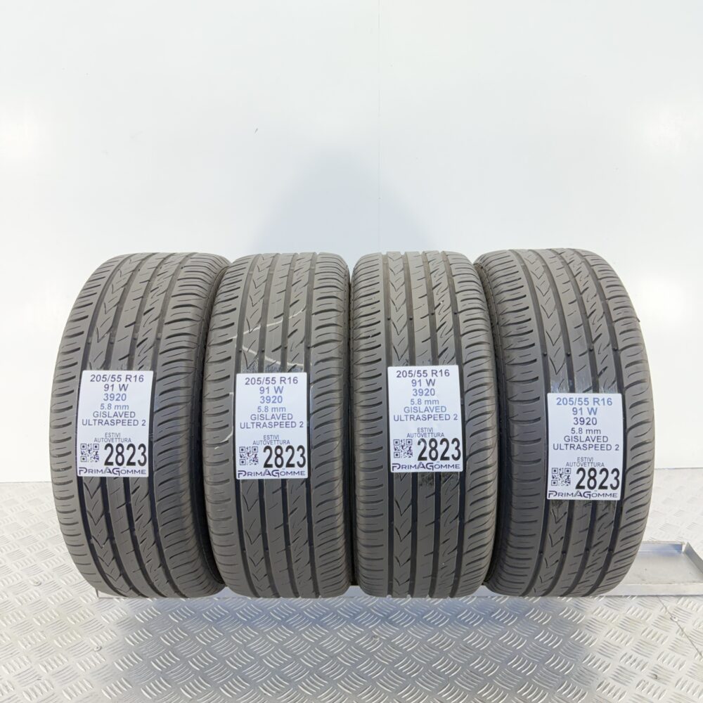 Gomme Usate 205 55 R16 91W Gislaved Ultraspeed 2 83% Estive
