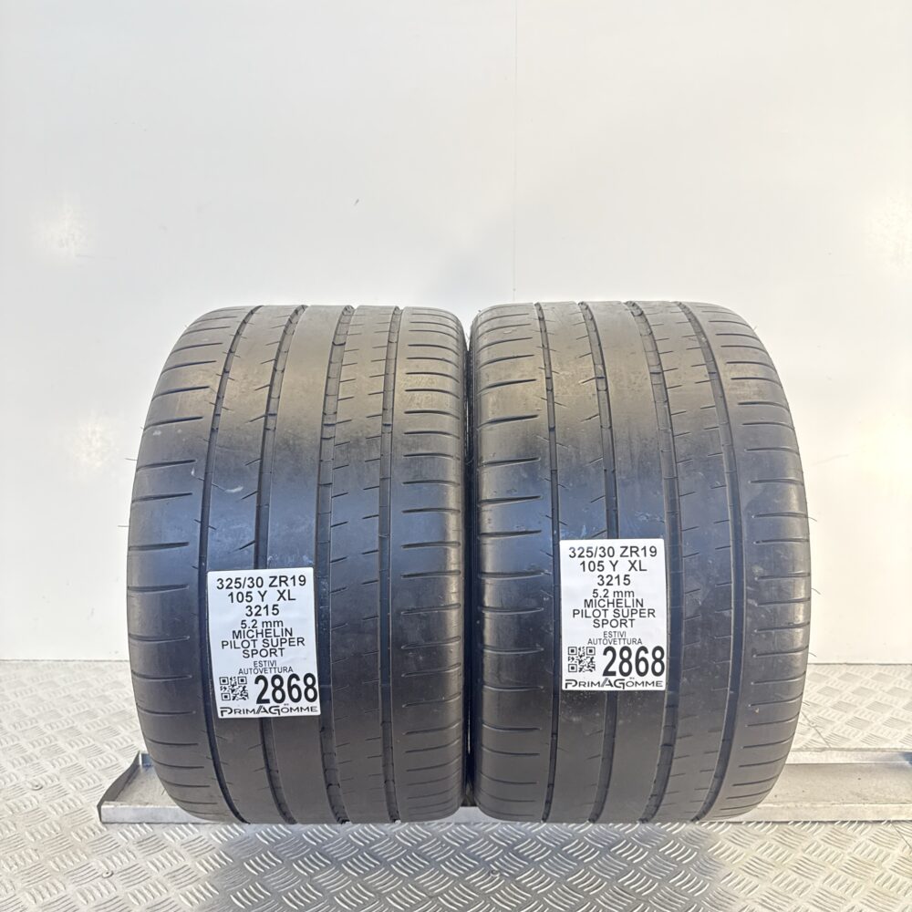 Gomme Usate 325 30 ZR19 XL 105Y Michelin Pilot Super Sport 74% Estive