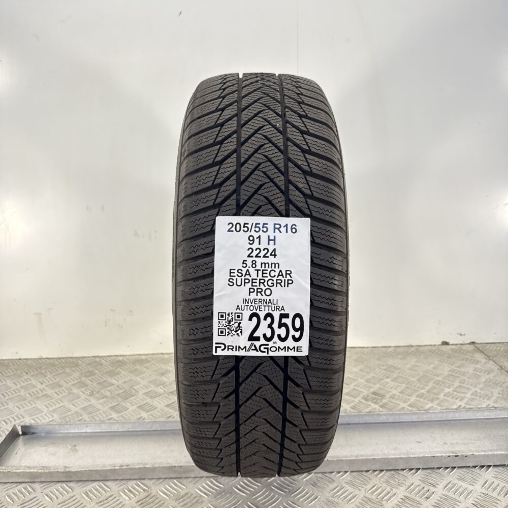 Gomma Usata 205 55 R16 91H Esa Tecar Supergrip Pro 73% Invernale