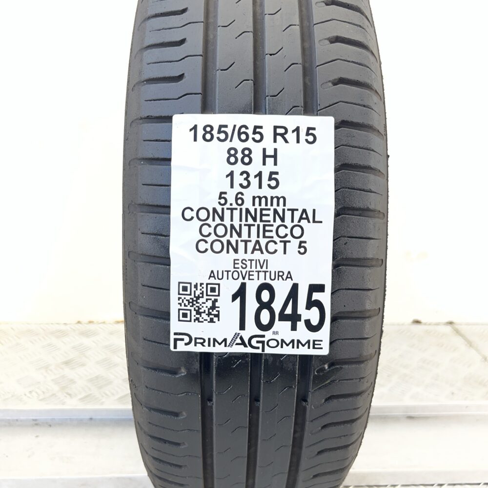 Pneumatico Usato 185 65 R15 88H CONTINENTAL ContiEcoContact 5 80% Estivo - immagine 3
