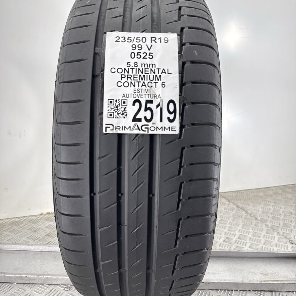 Gomma Usata 235 50 R19 99V Continental Premium Contact 6 83% Estivo