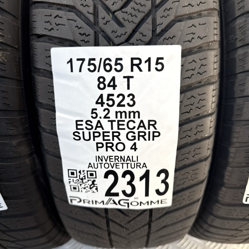 Gomme Usate 175 65 R15 84T Esa Tecar Super Grip Pro 4 74% Invernali - immagine 3