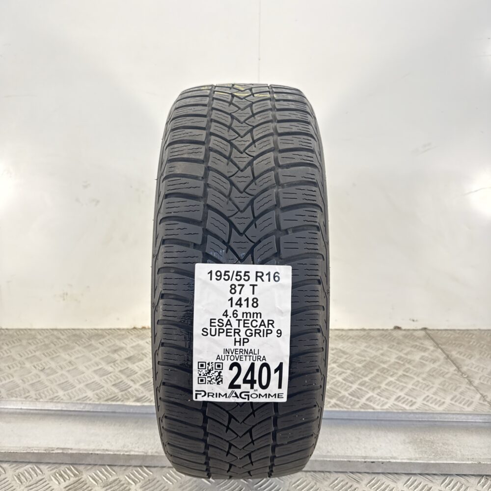 Gomma Usata 195 55 R16 87T Esa Tecar Super Grip 9 HP Invernale