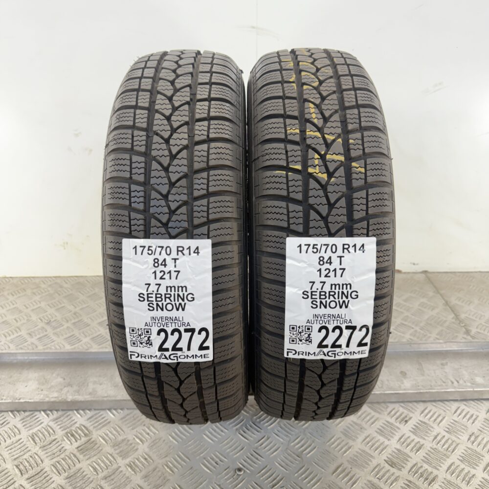 Gomme Usate 175 70 R14 84T Sebring Snow 96% Invernali