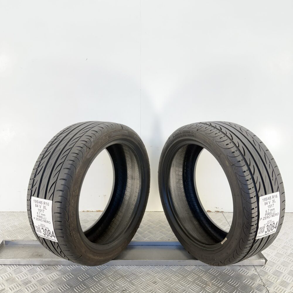 Gomme Usate 195 45 R16 XL 84V Pirelli P Zero Nero 95% Estive - immagine 6