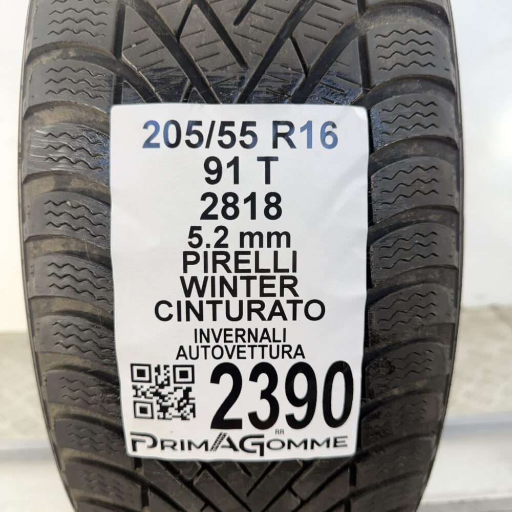 Gomma Usata 205 55 R16 91T Pirelli Winter Cinturato Invernale - immagine 3