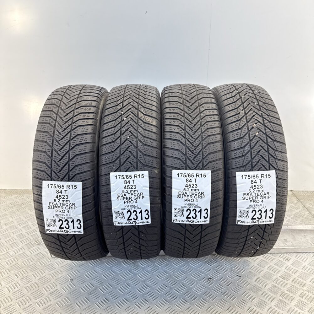 Gomme Usate 175 65 R15 84T Esa Tecar Super Grip Pro 4 74% Invernali