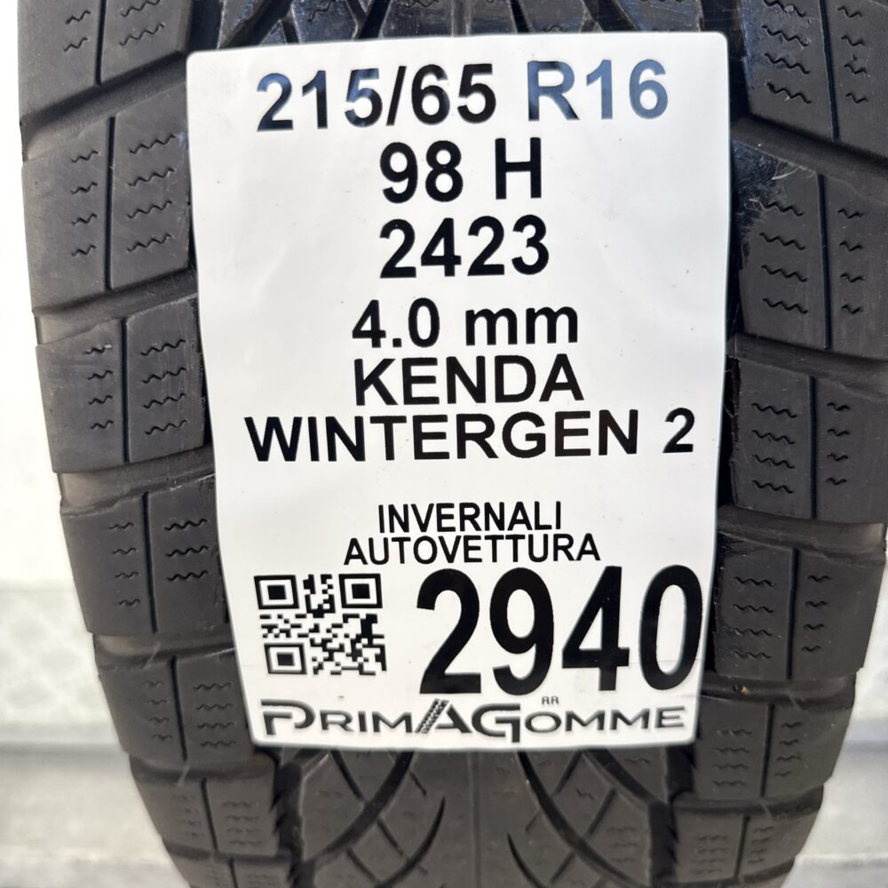 Gomma Usata 215 65 R16 98H Kenda Wintergen 2 Invernale - immagine 3
