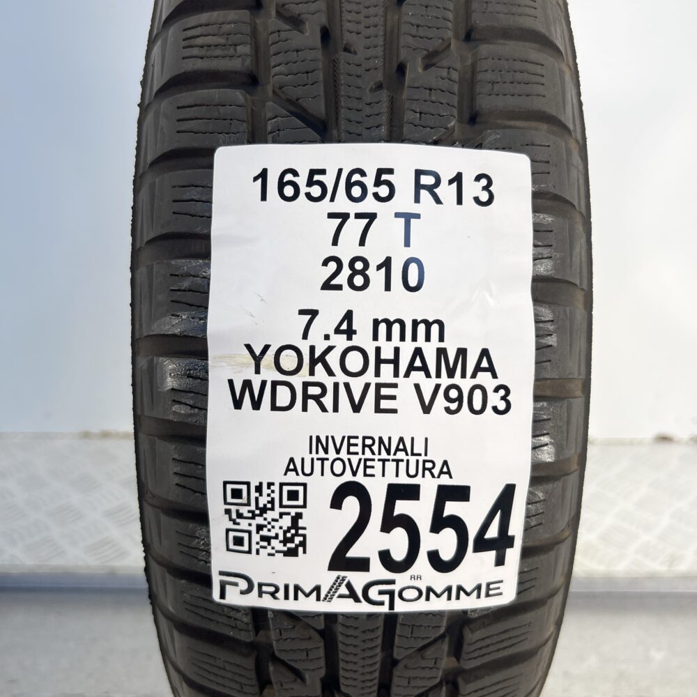 Gomma Usata 165 65 R13 77T Yokohama WDrive V903 93% Invernale