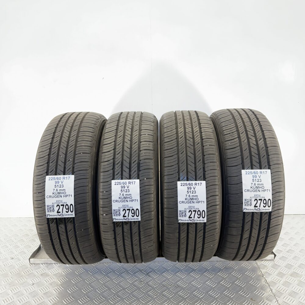 Gomme Usate 225 60 R17 99V Kumho Crugen HP71 100% Estive