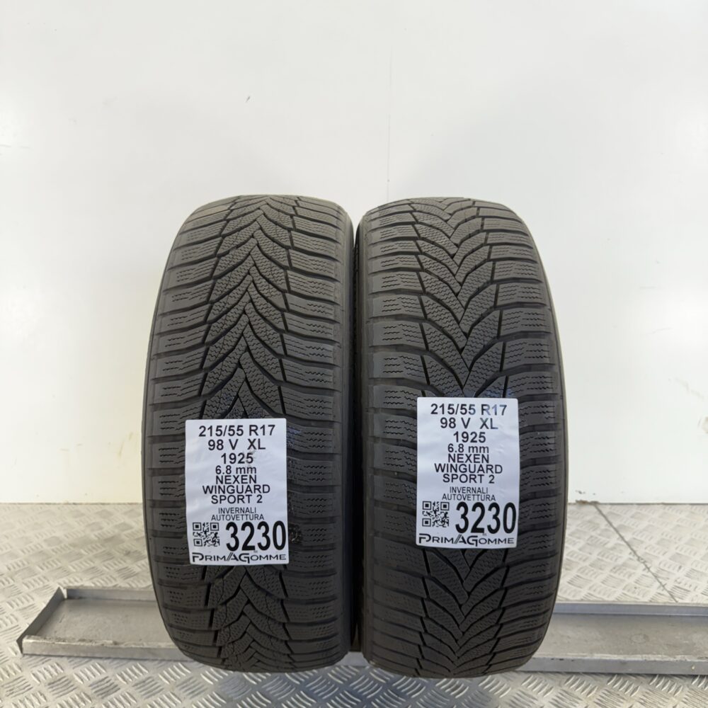 Gomme Usate 215 55 R17 XL 98V NEXEN WINGUARD SPORT 2 97% Invernali