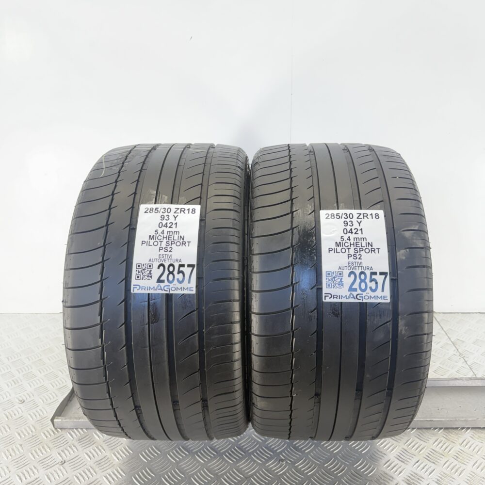 Gomme Usate 285 30 ZR18 93Y MICHELIN Pilot Sport PS2 77% Estive