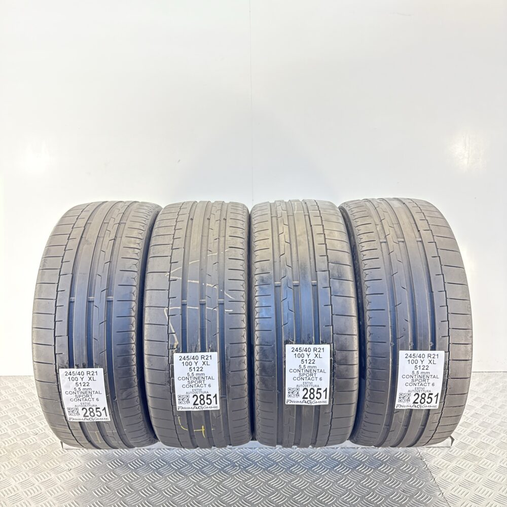 Gomme Usate 245 40 R21 XL 100Y Continental Sport Contact 6 79% Estive