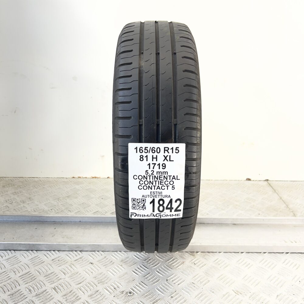 Pneumatico Usato 165 60 R15 XL 81H CONTINENTAL ContiEcoContact 5 74% Estivo - immagine 4