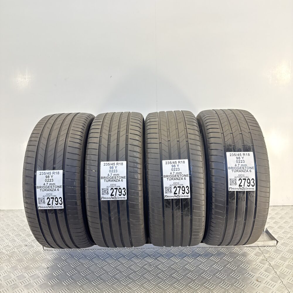 Gomme Usate 235 45 R18 98Y Bridgestone Turanza 6 Estive