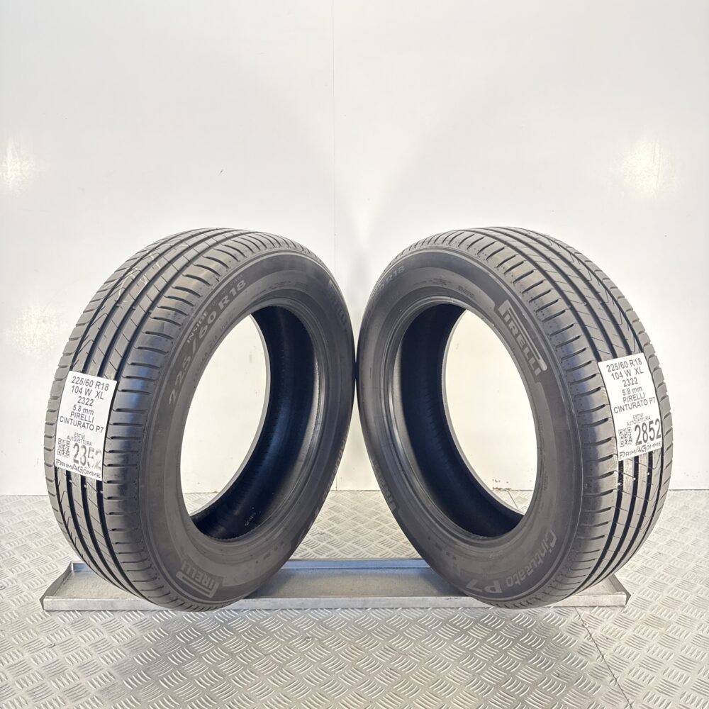 Gomme Usate 225 60 R18 XL 104W Pirelli Cinturato P7 83% Estive - immagine 7