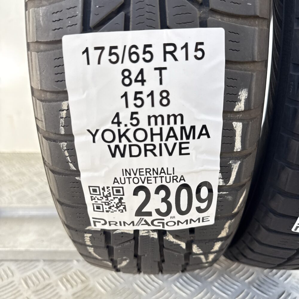 Gomme Usate 175 65 R15 84T Yokohama WDRIVE Invernali - immagine 3
