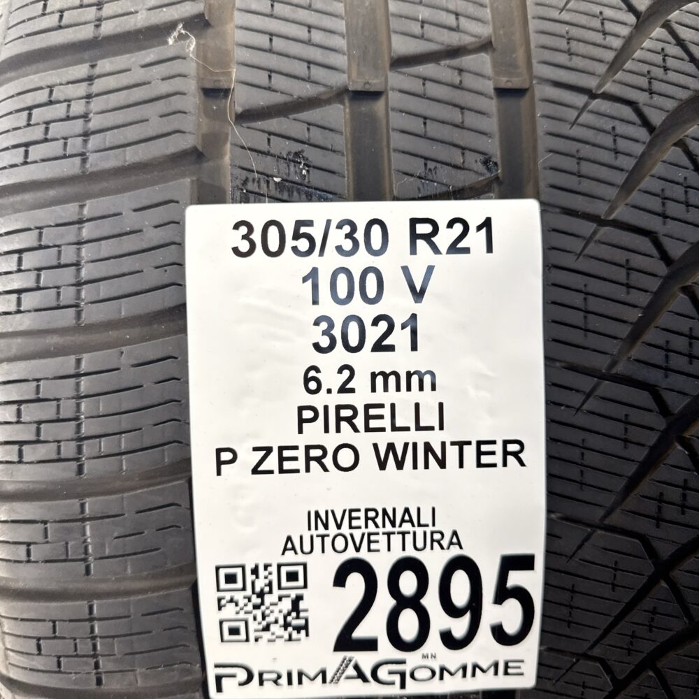 Gomma Usata 305 30 R21 100V Pirelli P Zero Winter 78% Invernale - immagine 3