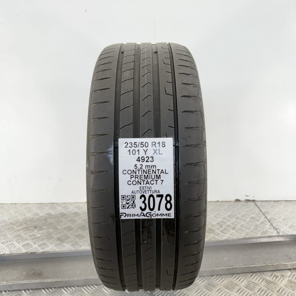 Gomma Usata 235 50 R18 XL 101Y Continental Premium Contact 7 74% Estivo
