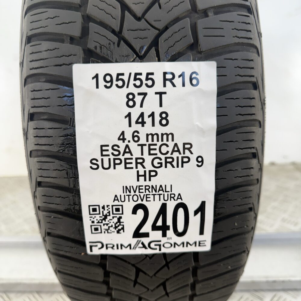Gomma Usata 195 55 R16 87T Esa Tecar Super Grip 9 HP Invernale - immagine 3