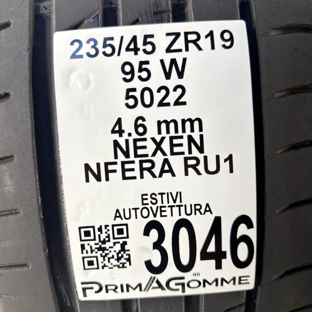 Gomme Usate 235 45 ZR19 95W Nexen NFERA RU1 Estive - immagine 3