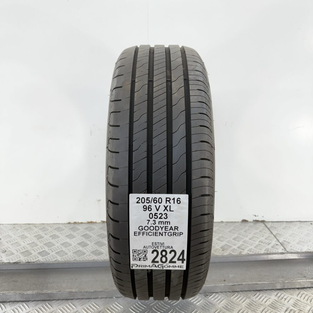 Gomma Usata 205 60 R16 XL 96V Goodyear EfficientGrip 95% Estivo