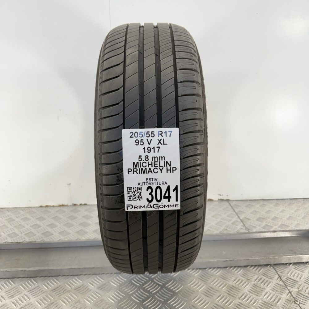 Gomma Usata 205 55 R17 XL 95V MICHELIN Primacy HP 83% Estivo