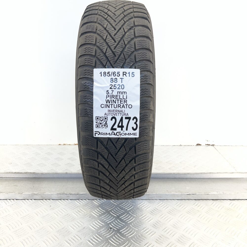 Gomma Usata 185 65 R15 88T Pirelli Winter Cinturato 71% Invernale