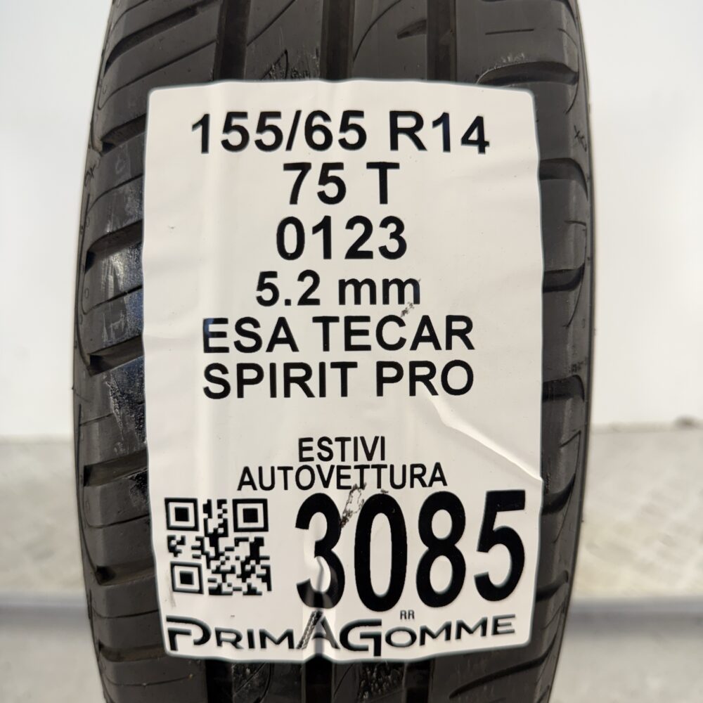 Gomma Usata 155 65 R14 75T Esa Tecar Spirit Pro 74% Estivo - immagine 3