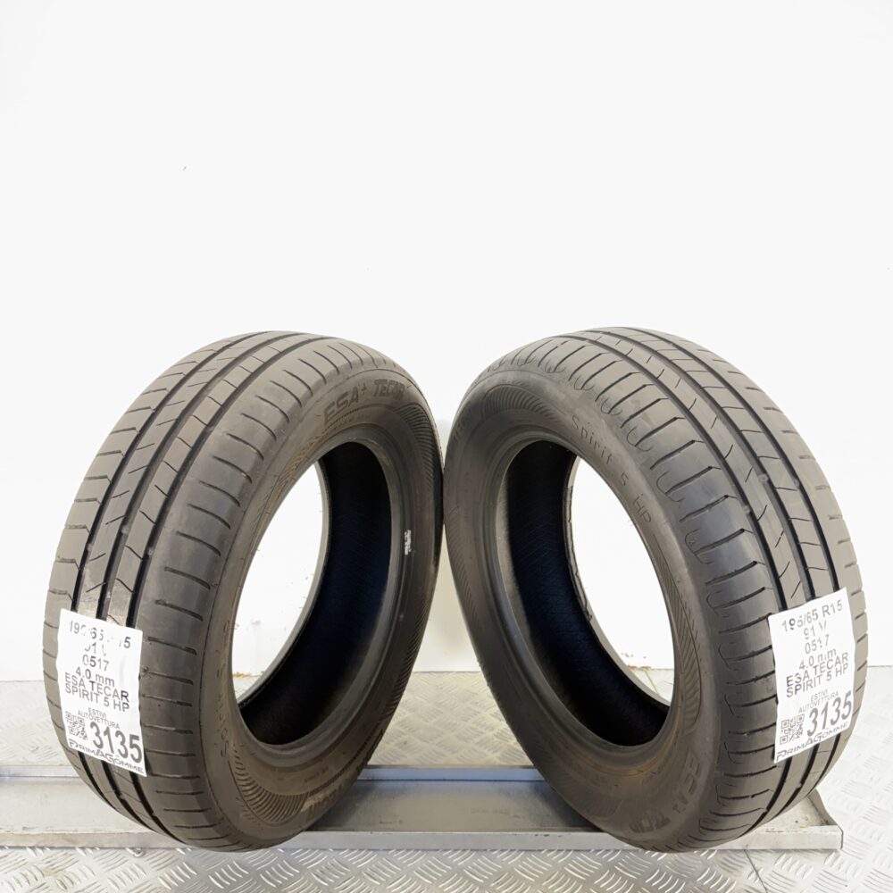 Gomme Usate 195 65 R15 91V Esa Tecar Spirit 5 HP Estive - immagine 7