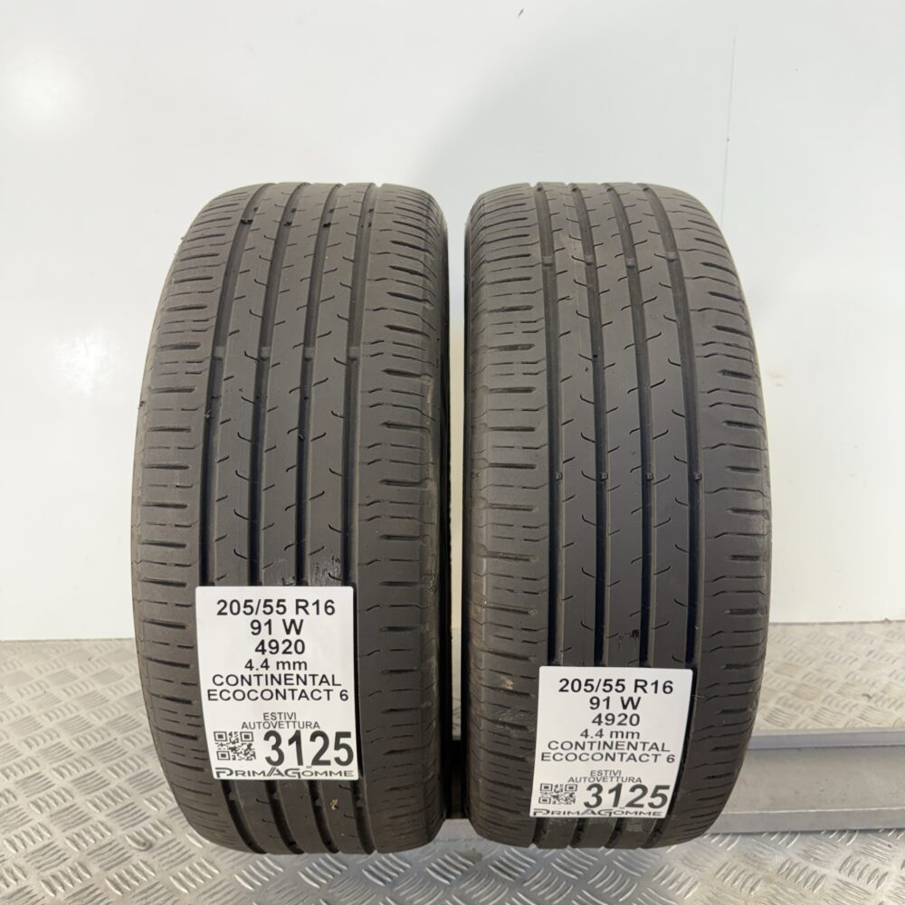 Gomme Usate 205 55 R16 91W Continental EcoContact 6 Estive - immagine 4