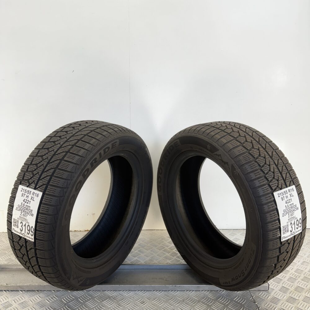 Gomme Usate 215 55 R16 XL 97H Goodride Zupersnow Z-507 80% Invernali - immagine 6