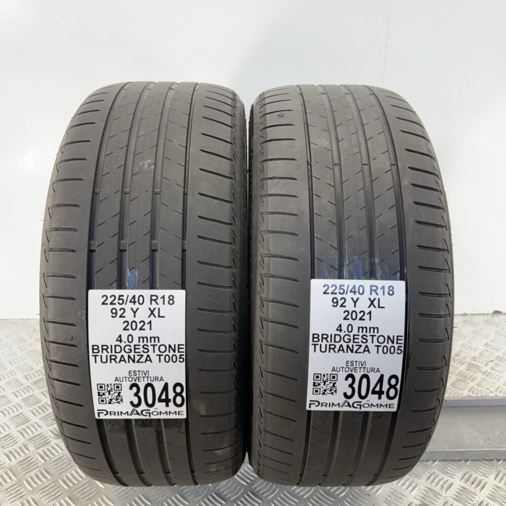 Gomme Usate 225 40 R18 XL 92Y Bridgestone Turanza T005 Estive - immagine 4