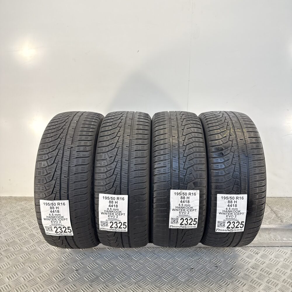 Gomme Usate 195 50 R16 88H Hankook Winter Icept Evo 2 Invernali