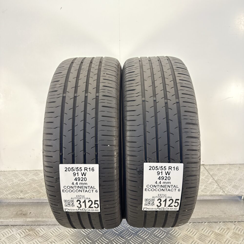 Gomme Usate 205 55 R16 91W Continental EcoContact 6 Estive - immagine 8